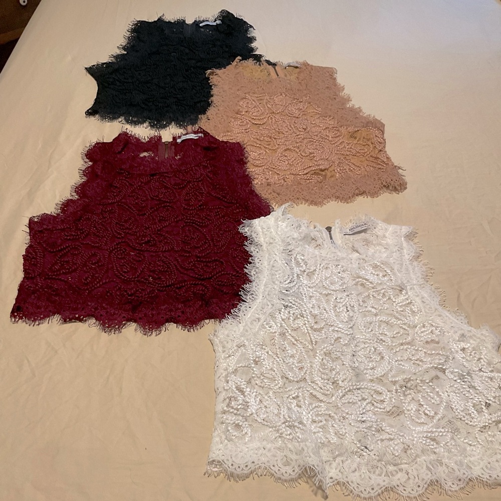 ♣️ BUNDLE OF 4 ZARA LACE CAMISOLES ♠️